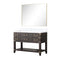 Lexora Norwalk 48 in W x 22 in D Single Bath Vanity with Carrara Marble Top and 46 in Mirror