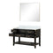 Lexora Norwalk 48 in W x 22 in D Single Bath Vanity with Carrara Marble Top and 46 in Mirror