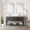 Lexora Norwalk 60 in W x 22 in D Double Bath Vanity and Carrara Marble Top