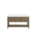 Lexora Norwalk 60 in W x 22 in D Double Bath Vanity and Carrara Marble Top