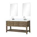 Lexora Norwalk 60 in W x 22 in D Double Bath Vanity with Carrara Marble Top Faucet Set and 28 in Mirrors