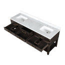 Lexora Norwalk 72 in W x 22 in D Double Bath Vanity and Carrara Marble Top