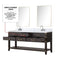 Lexora Norwalk 72 in W x 22 in D Double Bath Vanity and Carrara Marble Top