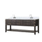 Lexora Norwalk 80 in W x 22 in D Double Bath Vanity with Carrara Marble Top and Faucet Set