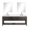 Lexora Norwalk 80 in W x 22 in D Double Bath Vanity with Carrara Marble Top Faucet Set and 36 in Mirrors