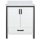 Lexora Ziva 30" W x 22" D Bath Vanity and White Quartz Top