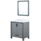 Lexora Ziva 30" W x 22" D Bath Vanity with White Quartz Top and 28" Mirror