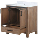 Lexora Ziva 30" W x 22" D Bath Vanity and White Quartz Top