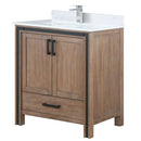 Lexora Ziva 30" W x 22" D Bath Vanity with Cultured Marble Top and Faucet Set