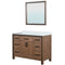 Lexora Ziva 48" W x 22" D Bath Vanity with White Quartz Top and 34" Mirror