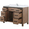 Lexora Ziva 48" W x 22" D Bath Vanity with Cultured Marble Top and Faucet Set