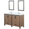 Lexora Ziva 60" W x 22" D Double Bath Vanity and White Quartz Top