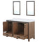 Lexora Ziva 60" W x 22" D Double Bath Vanity with White Quartz Top and 22" Mirrors