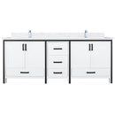 Lexora Ziva 80" W x 22" D Double Bath Vanity with Cultured Marble Top and Faucet Set