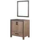 Lexora Ziva 30" W x 22" D Bath Vanity and 28" Mirror