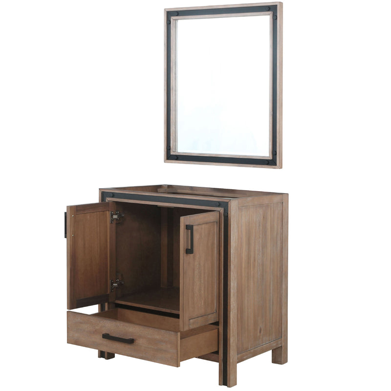 Lexora Ziva 30" W x 22" D Bath Vanity and 28" Mirror