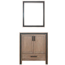 Lexora Ziva 30" W x 22" D Bath Vanity and 28" Mirror