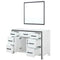 Lexora Ziva 48" W x 22" D Bath Vanity and 34" Mirror