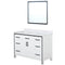 Lexora Ziva 48" W x 22" D Bath Vanity with Cultured Marble Top and 34 in Mirror