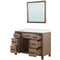 Lexora Ziva 48" W x 22" D Bath Vanity with Cultured Marble Top and 34 in Mirror