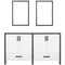 Lexora Ziva 60" W x 22" D Double Bath Vanity and 22" Mirrors