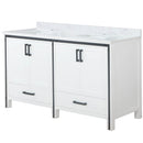 Lexora Ziva 60" W x 22" D Double Bath Vanity and Cultured Marble Top