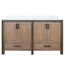 Lexora Ziva 60" W x 22" D Double Bath Vanity and Cultured Marble Top