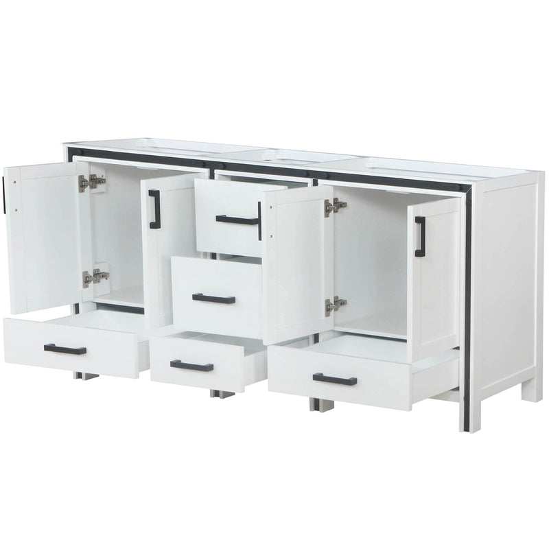 Lexora Ziva 72" W x 22" D Double Bath Vanity