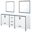 Lexora Ziva 80" W x 22" D Double Bath Vanity and 30" Mirrors