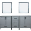 Lexora Ziva 80" W x 22" D Double Bath Vanity and 30" Mirrors