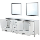 Lexora Ziva 84" W x 22" D Double Bath Vanity and 34" Mirrors