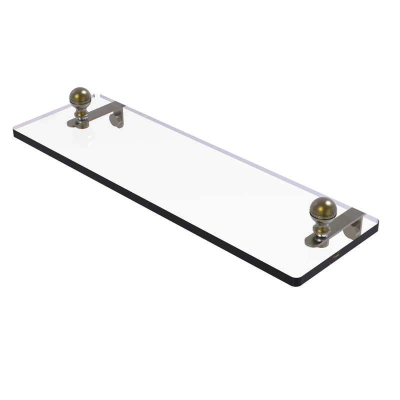 Allied Brass Mambo 16 Inch Glass Vanity Shelf with Beveled Edges MA-1-16-ABR