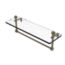 Allied Brass Mambo 16 Inch Glass Vanity Shelf with Integrated Towel Bar MA-1-16TB-ABR