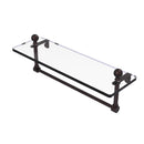 Allied Brass Mambo 16 Inch Glass Vanity Shelf with Integrated Towel Bar MA-1-16TB-ABZ