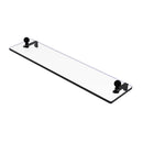 Allied Brass Mambo 22 Inch Glass Vanity Shelf with Beveled Edges MA-1-22-BKM