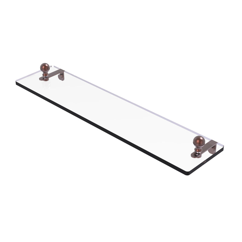 Allied Brass Mambo 22 Inch Glass Vanity Shelf with Beveled Edges MA-1-22-CA