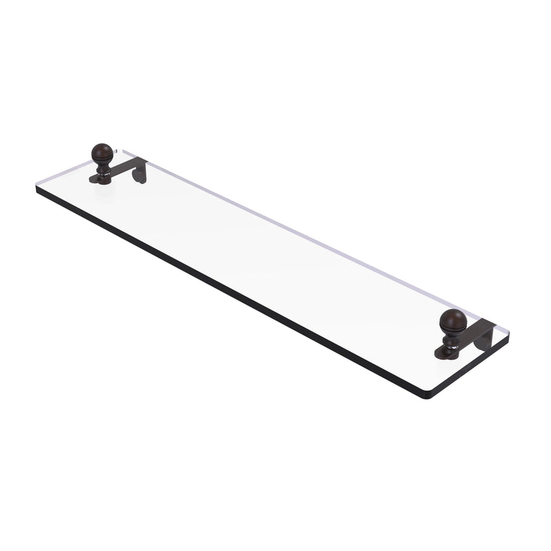 Allied Brass Mambo 22 Inch Glass Vanity Shelf with Beveled Edges MA-1-22-VB