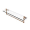 Allied Brass Mambo 22 Inch Glass Vanity Shelf with Integrated Towel Bar MA-1-22TB-BBR