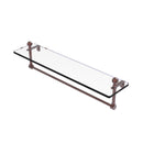 Allied Brass Mambo 22 Inch Glass Vanity Shelf with Integrated Towel Bar MA-1-22TB-CA