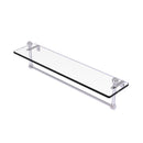 Allied Brass Mambo 22 Inch Glass Vanity Shelf with Integrated Towel Bar MA-1-22TB-PC