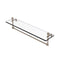 Allied Brass Mambo 22 Inch Glass Vanity Shelf with Integrated Towel Bar MA-1-22TB-PEW