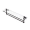 Allied Brass Mambo 22 Inch Glass Vanity Shelf with Integrated Towel Bar MA-1-22TB-VB