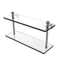 Allied Brass Mambo Collection 16 Inch Two Tiered Glass Shelf MA-2-16-GYM