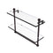 Allied Brass Mambo Collection 16 Inch Two Tiered Glass Shelf with Integrated Towel Bar MA-2-16TB-ABZ