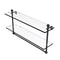 Allied Brass Mambo Collection 22 Inch Two Tiered Glass Shelf with Integrated Towel Bar MA-2-22TB-VB