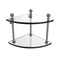 Allied Brass Mambo Collection 2 Tier Corner Glass Shelf MA-3-GYM