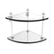 Allied Brass Mambo Collection 2 Tier Corner Glass Shelf MA-3-WHM