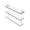 Allied Brass Mambo Collection 22 Inch Triple Tiered Glass Shelf MA-5-22-PC