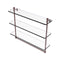 Allied Brass Mambo Collection 22 Inch Triple Tiered Glass Shelf with Integrated Towel Bar MA-5-22TB-CA