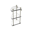 Allied Brass Mambo Collection 3 Tier Corner Glass Shelf MA-6-PNI